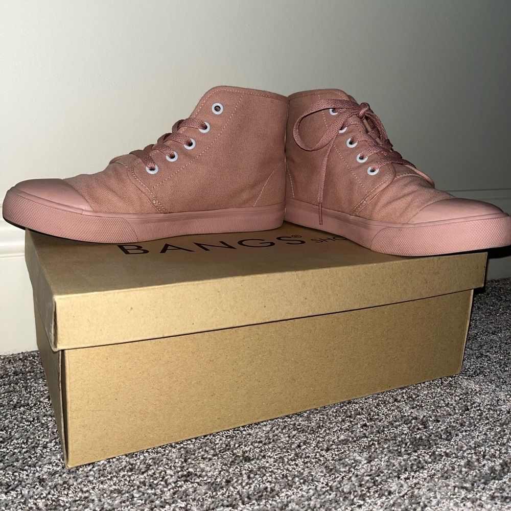 BANGS Women's Pink High-Top Sneakers